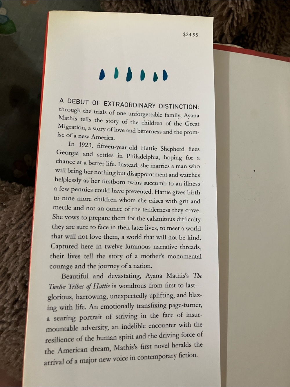 The Twelve Tribes of Hattie by Ayana Mathis - Orange Red Hardcover - Picture 4 of 5